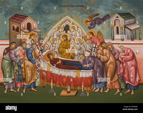 The Dormition of the Theotokos - A Tapestry of Gold and Spiritual Majesty!